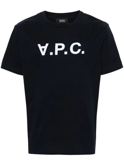 Apc A.p.c. T Shirts And Polos Blue In Brown