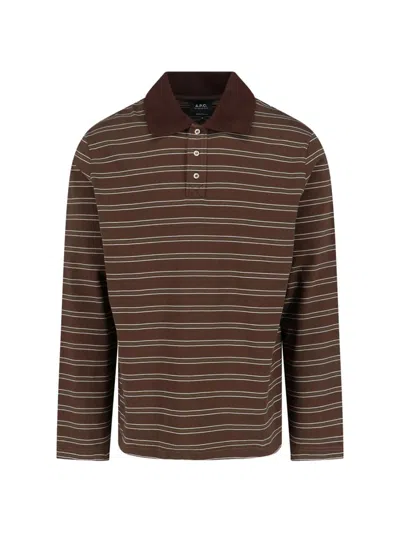 Apc A.p.c. T-shirts And Polos In Brown