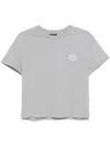 Apc Boxy Rue Madame T-shirt In Gris Chine/blanc