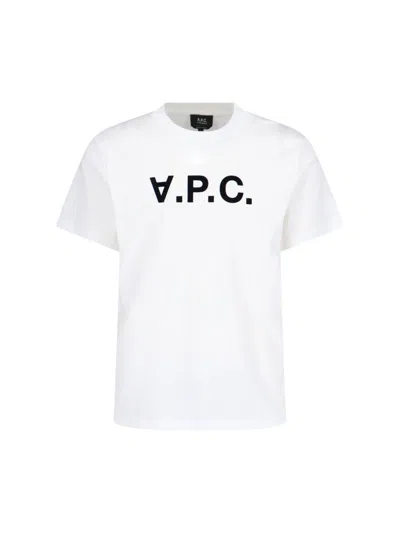 A.p.c. Standard Grand Vpc Cotton T-shirt In White