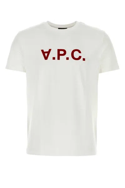 Apc A.p.c. T-shirts And Polos In Blancterracotta