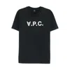 Apc Cotton Crew Neck Short Sleeve T Shirt In Black