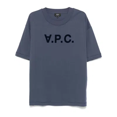 Apc A.p.c. T-shirts In Blue