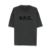 Apc Cotton Oversize T Shirt Short Sleeves Crew Neck In Gray