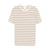 Apc Striped Chest-pocket T-shirt In Neutral