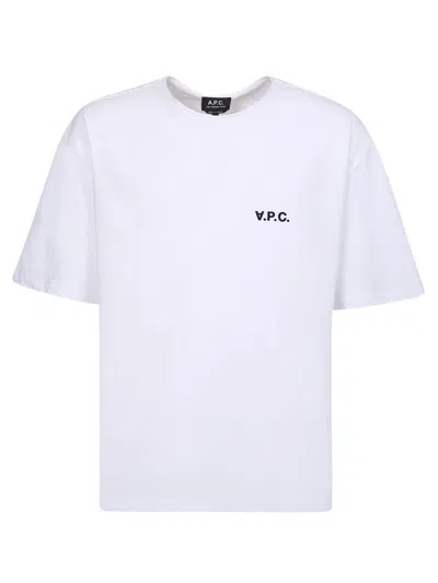 Apc Logo-print Short-sleeve T-shirt In White