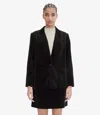 Apc Midnight Blue Cotton Blazer With Double-breasted Design In Black