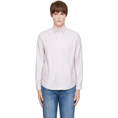 A.p.c. Tan & White Greg Shirt