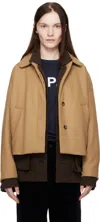 Apc Tan Becca Jacket In Cab Camel