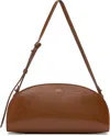Apc Tan Demi-lune Shoulder Bag In Brown