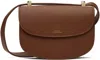 Apc Brown Mini Sarah Shoulder Bag In Cad Noisette