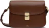 Apc A.p.c. Sac Grace Small Shoulder Bag In Cad Noisette