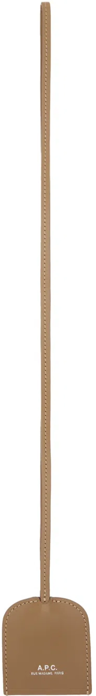 Apc Tan James Keychain In Bag Sand
