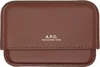 Apc Tan Magna Carta Card Holder In Burgundy