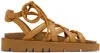 Apc X Nrl Iliade Lace-up Sandals In Cad Noisette