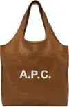 A.p.c. Tan Ninon Tote In Brown