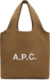 Apc Pink Ninon Small Tote In Cab Camel