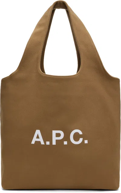 Apc Tan Ninon Tote In Cab Camel
