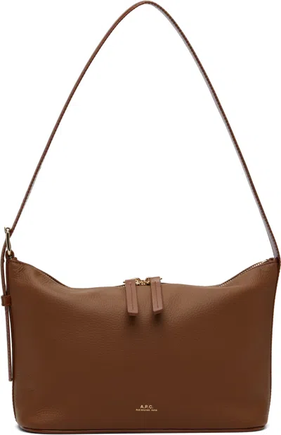 Apc Tan Vera Shoulder Bag In Brown
