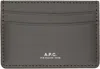 Apc Taupe André Card Holder