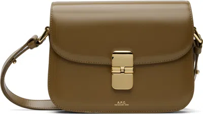 Apc Taupe Grace Small Bag In Brown