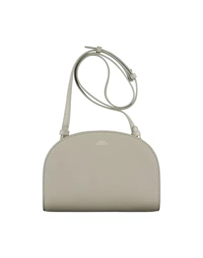Apc Taupe Hazelnut Clutch Bag In Gray