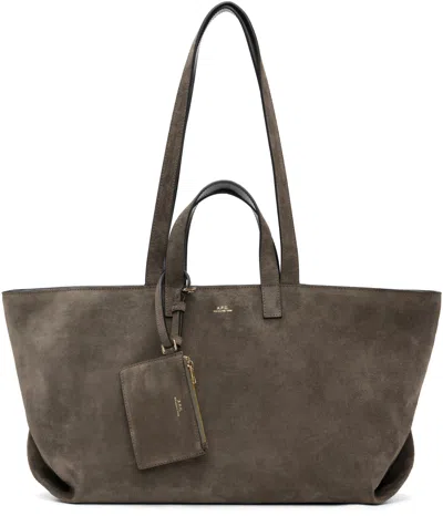 Apc Taupe 'le Drummer' Tote