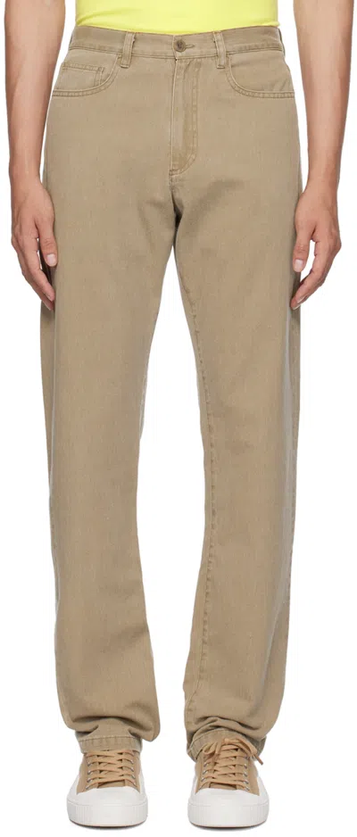 Apc Taupe Standard Jeans In Bae Taupe