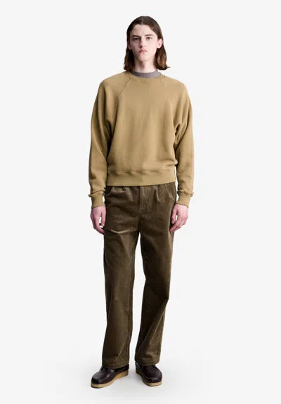 A.p.c. Taupe Sweatshirt With Raglan Sleeves Xs Bae In Gray