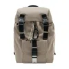 Apc A.p.c. Technical Nylon Backpack With Flap Closure In Brown