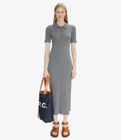 Apc Teddy Dress Xl Heather Gray