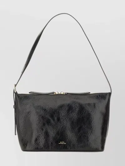 Apc Textured Shoulder Bag Adjustable Strap