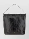 Apc Textured Shoulder Bag Adjustable Strap In Black