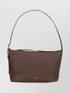 Apc Textured Shoulder Bag Adjustable Strap In Brown