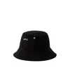 Apc Logo-embroidery Cotton Bucket Hat In Black