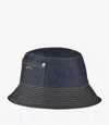 Apc Contrast Stitching Bucket Hat In Indigo