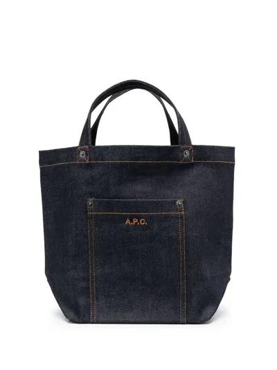 Apc A.p.c. Thais Mini Tote Bag Bags In Blue