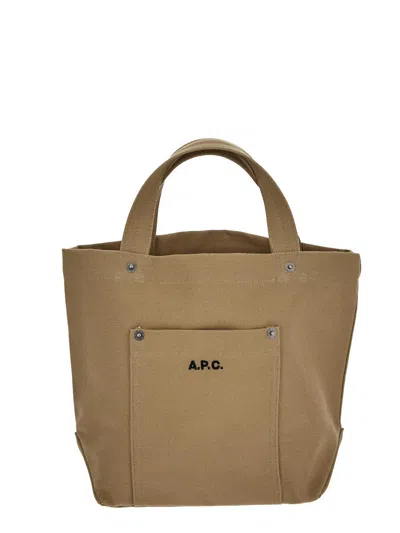 Apc Thais Mini Tote Bag In Brown