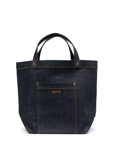 Apc Thais Mini Tote Bag In Blue