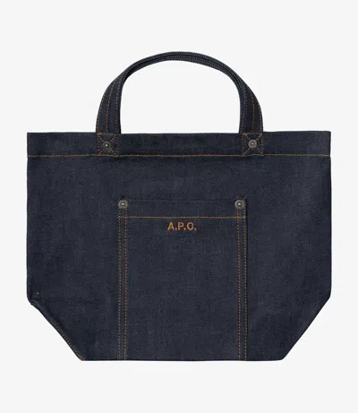 Apc Thais Mini Tote Bag One Size Indigo