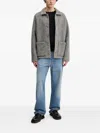 Apc Veste Thais Button Front Jacket In Gray