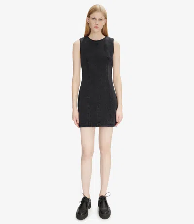 Apc Thalia Dress 42 Stonewashed Black