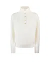Apc Thea Ecru Pullover Sweater In White