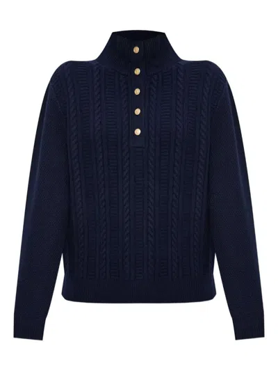 Apc A.p.c. Thea Wool Turtle Neck Sweater Clothing In Blue