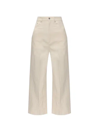 A.p.c. Thelma Pressed-crease Wide-leg Jeans In Neutral