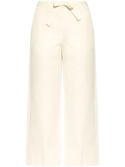Apc Tie-fastening Trousers In Neutrals
