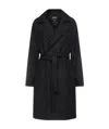 Apc Tied-waist Coat In Black