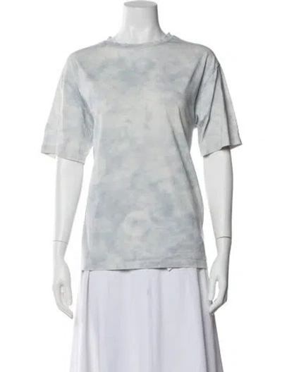 Pre-owned A.p.c. Tie-dye Print Crew Neck T-shirt In White