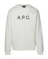 Apc A. P.c. X Carhartt Ice Sweatshirt In Khaki Cotton In White