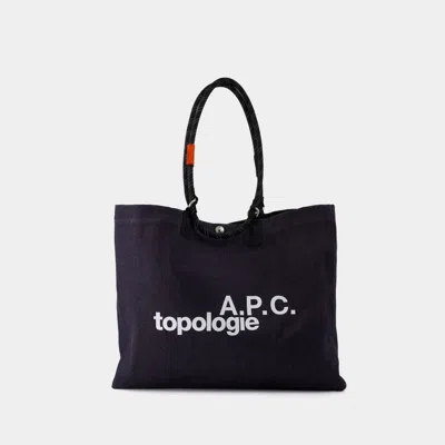 Apc Topologie Shopper Bag - A.p.c. - Cotton - Black